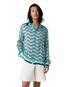 Monogram Wave Silk Shirt