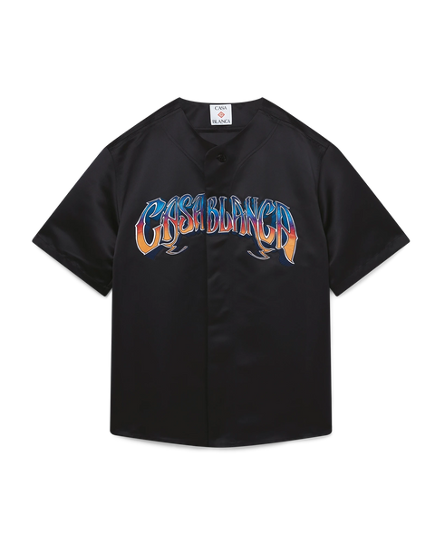 Gothic Short Sleeve Baseball Shirt | Casablanca Paris