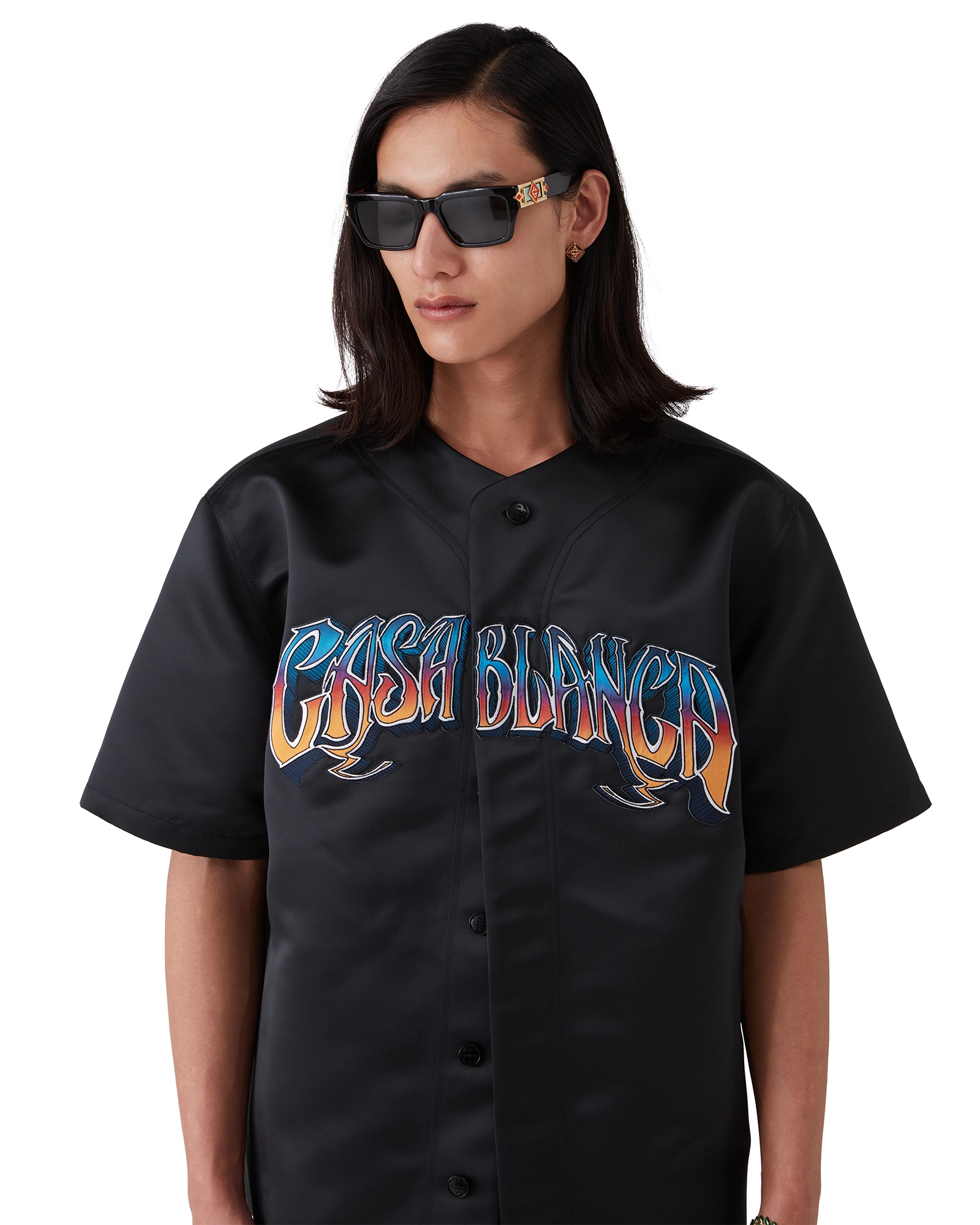 Gothic Baseball Short Sleeve Shirt