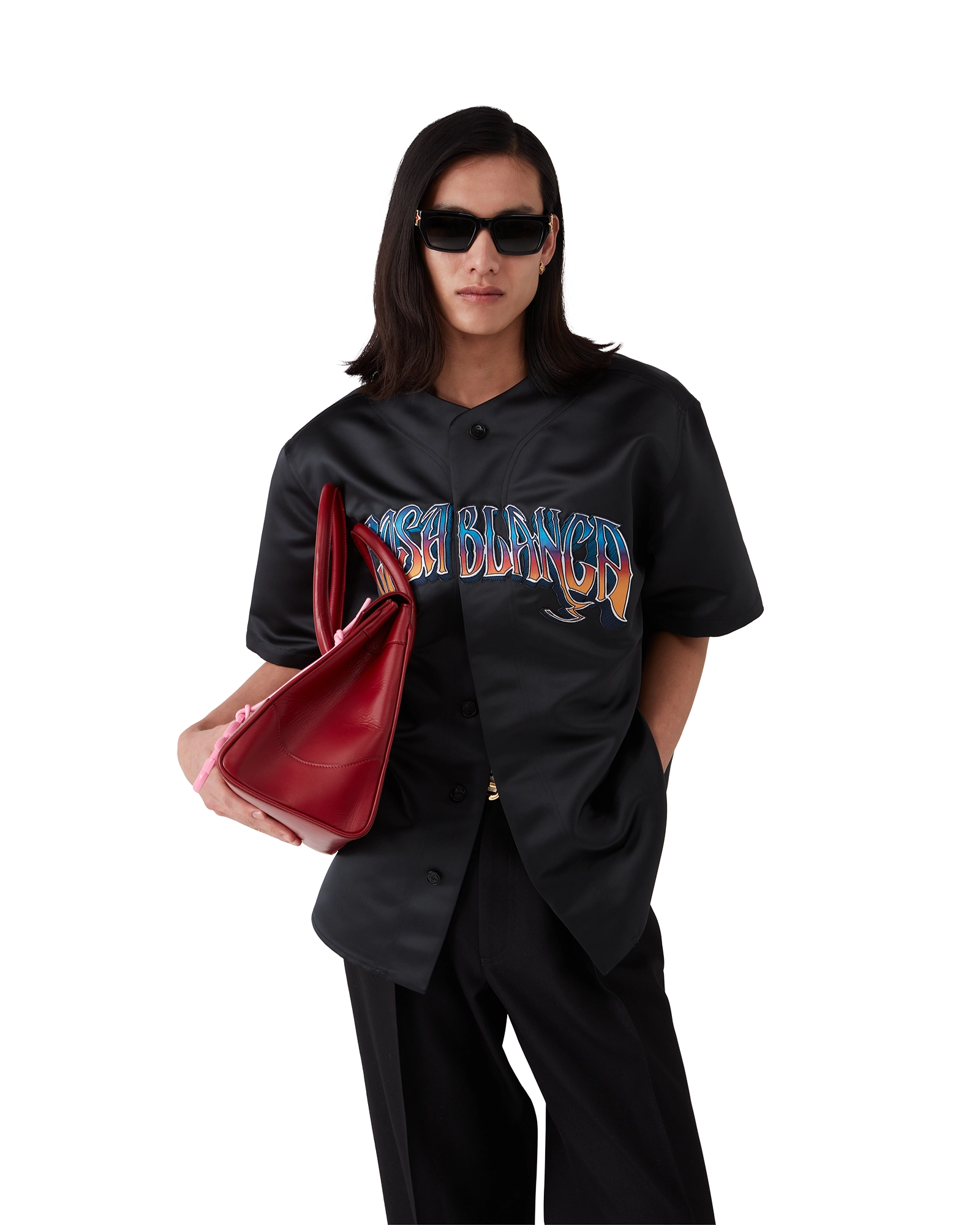 Gothic Baseball Short Sleeve Shirt