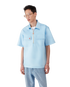 Satin Quarter Zip Short Sleeve Shirt