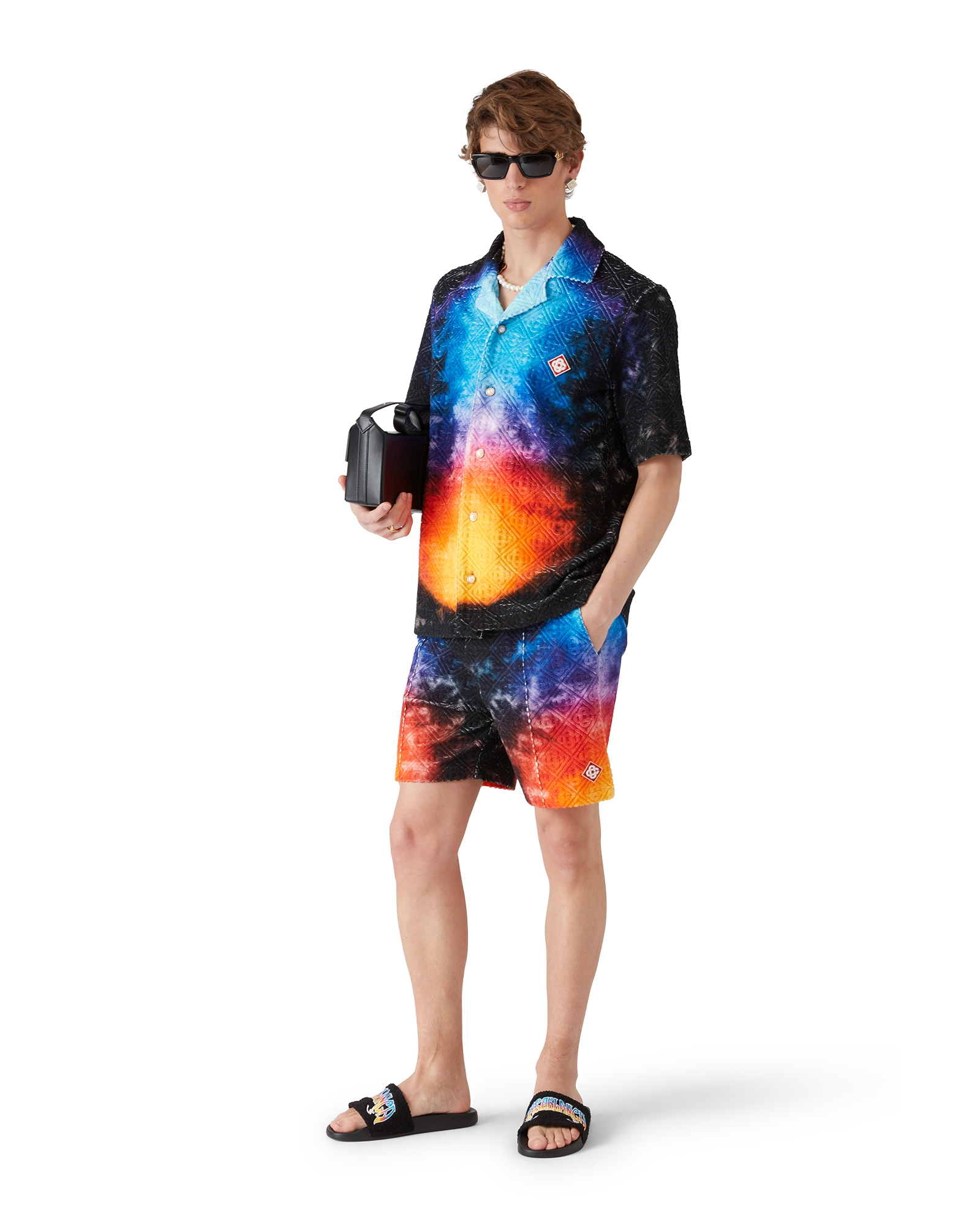 Gradient Short Sleeve Towelling Shirt