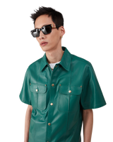 Leather Short Sleeve Shirt