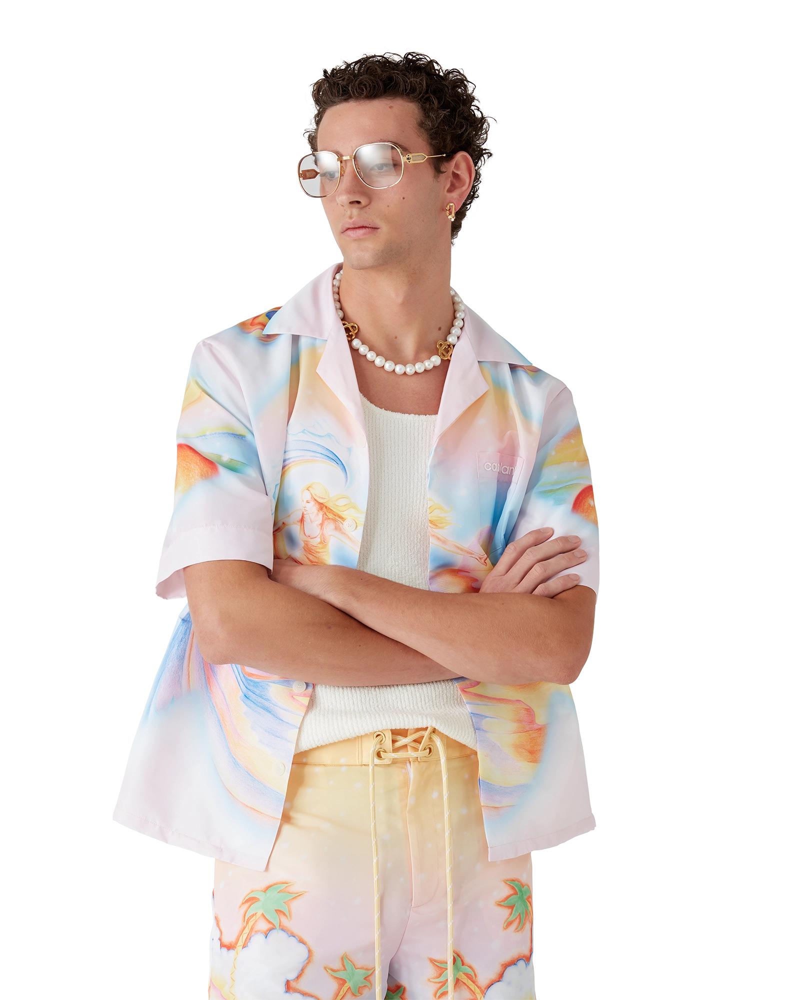 Chemise de bain à manches courtes Psychedelic Nirvana
