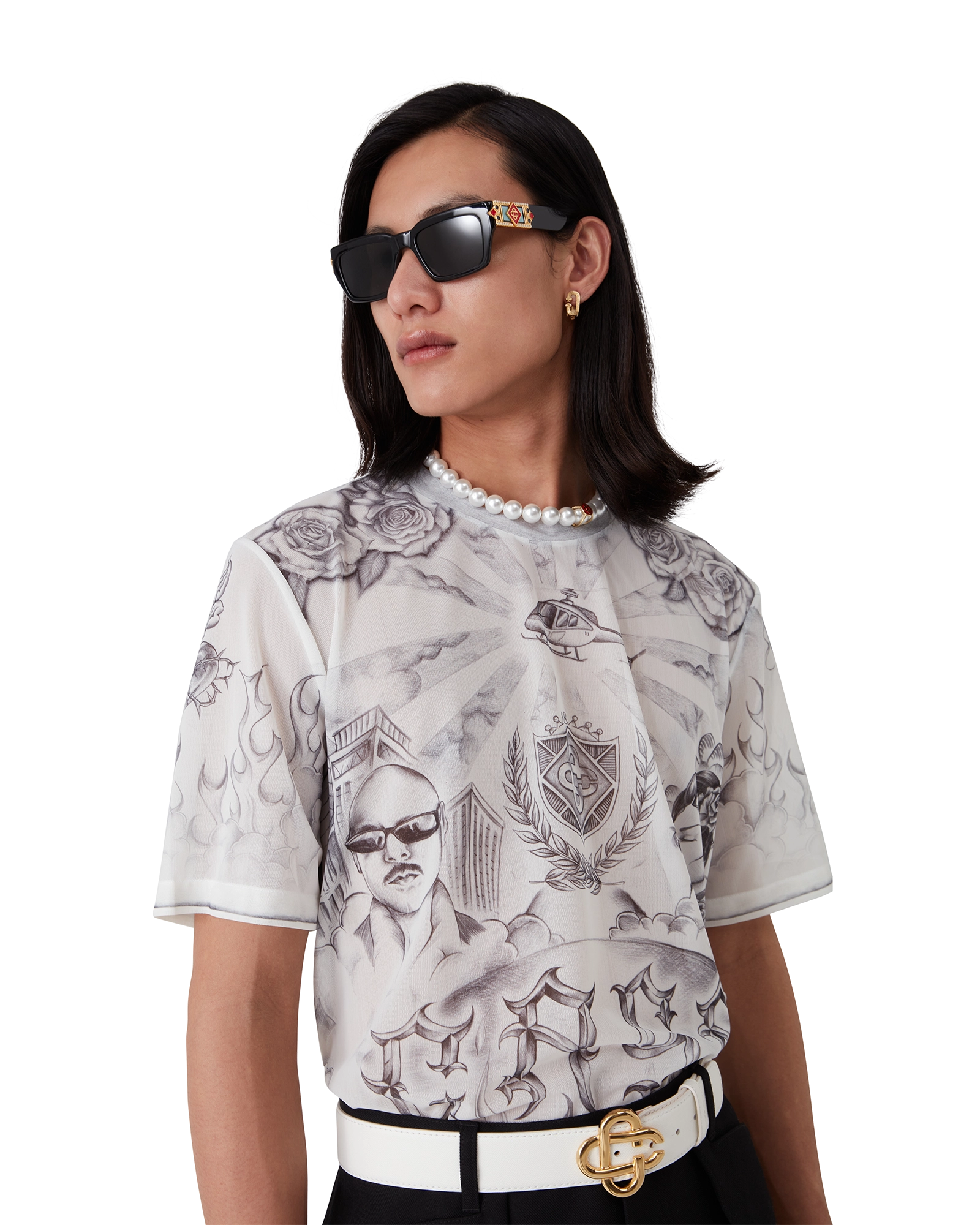 Tattoo Mesh Top