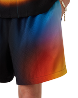 Gradient Silk Shorts