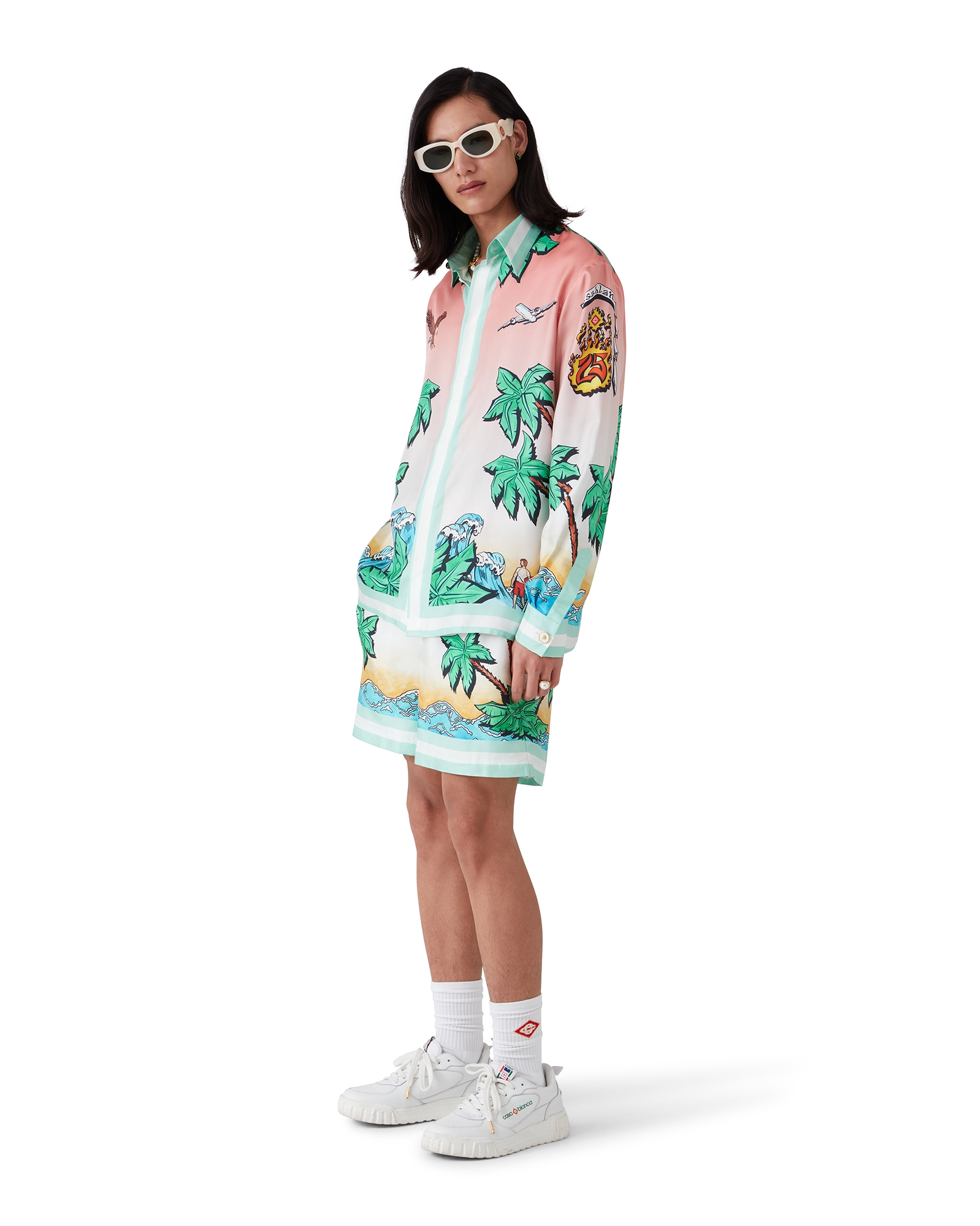 Tennis Club Silk Shorts