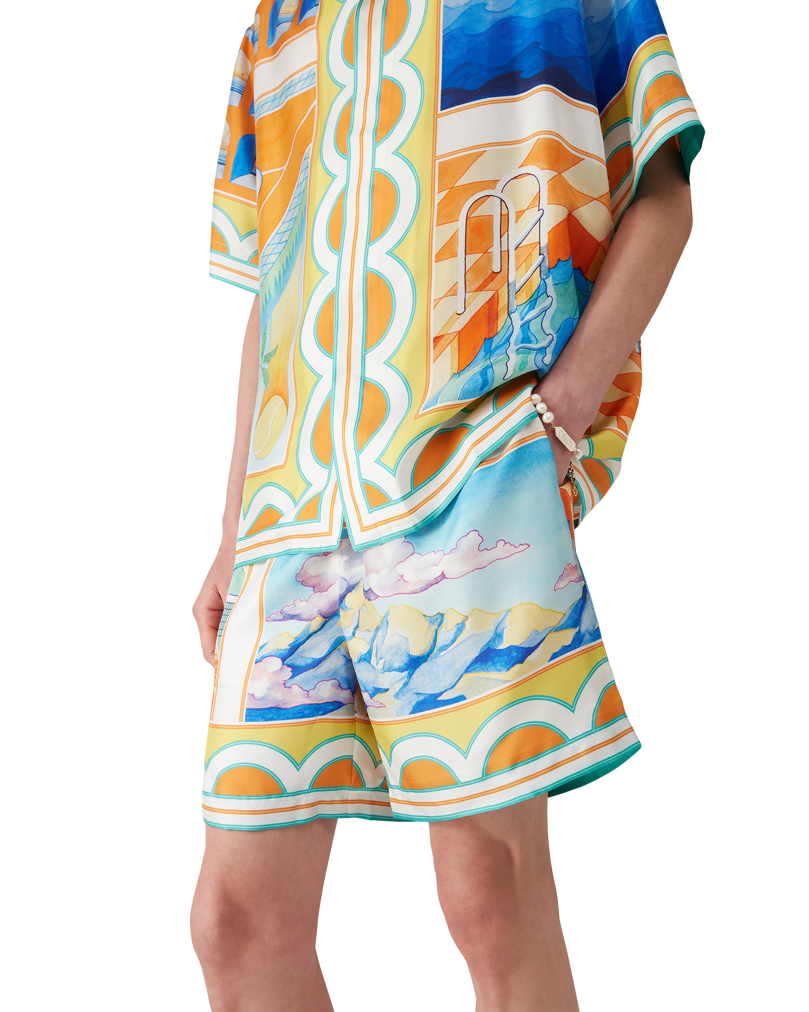 Surreal Pool Silk Shorts