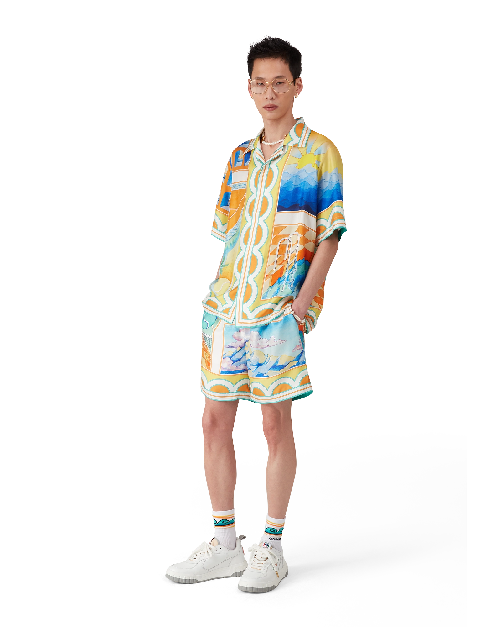 Surreal Pool Silk Shorts