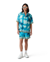 Poolside Emblem Short Sleeve Silk Shirt