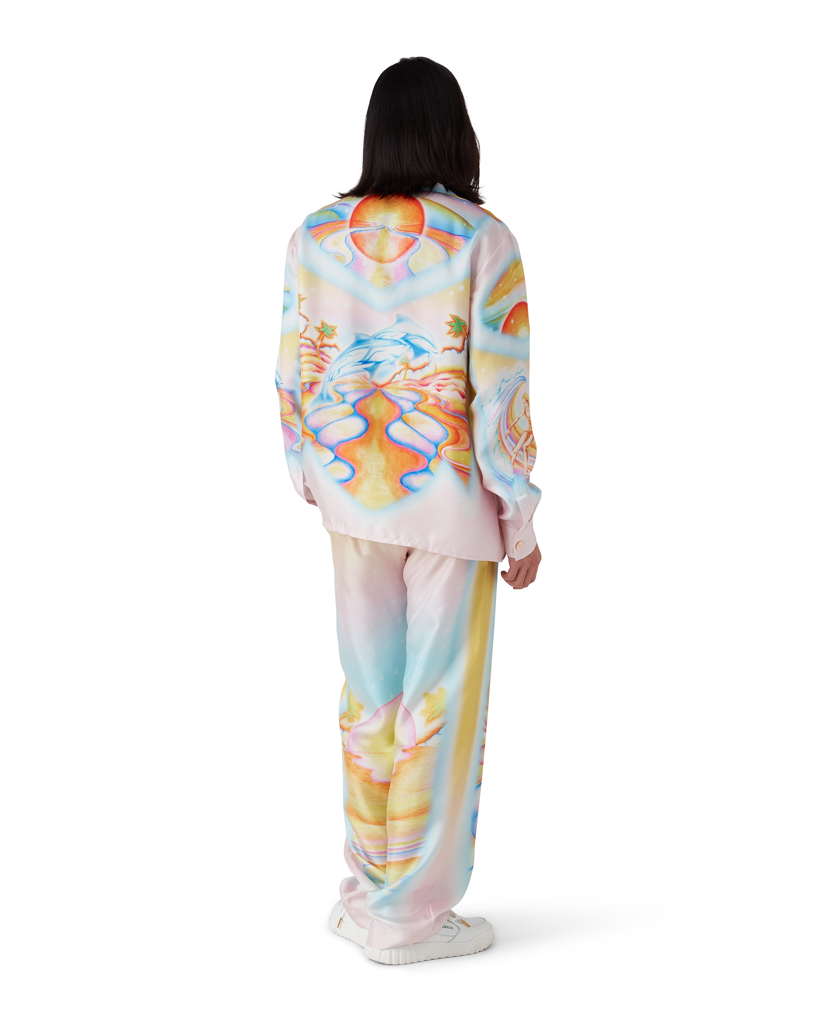 Psychedelic Nirvana Silk Trousers