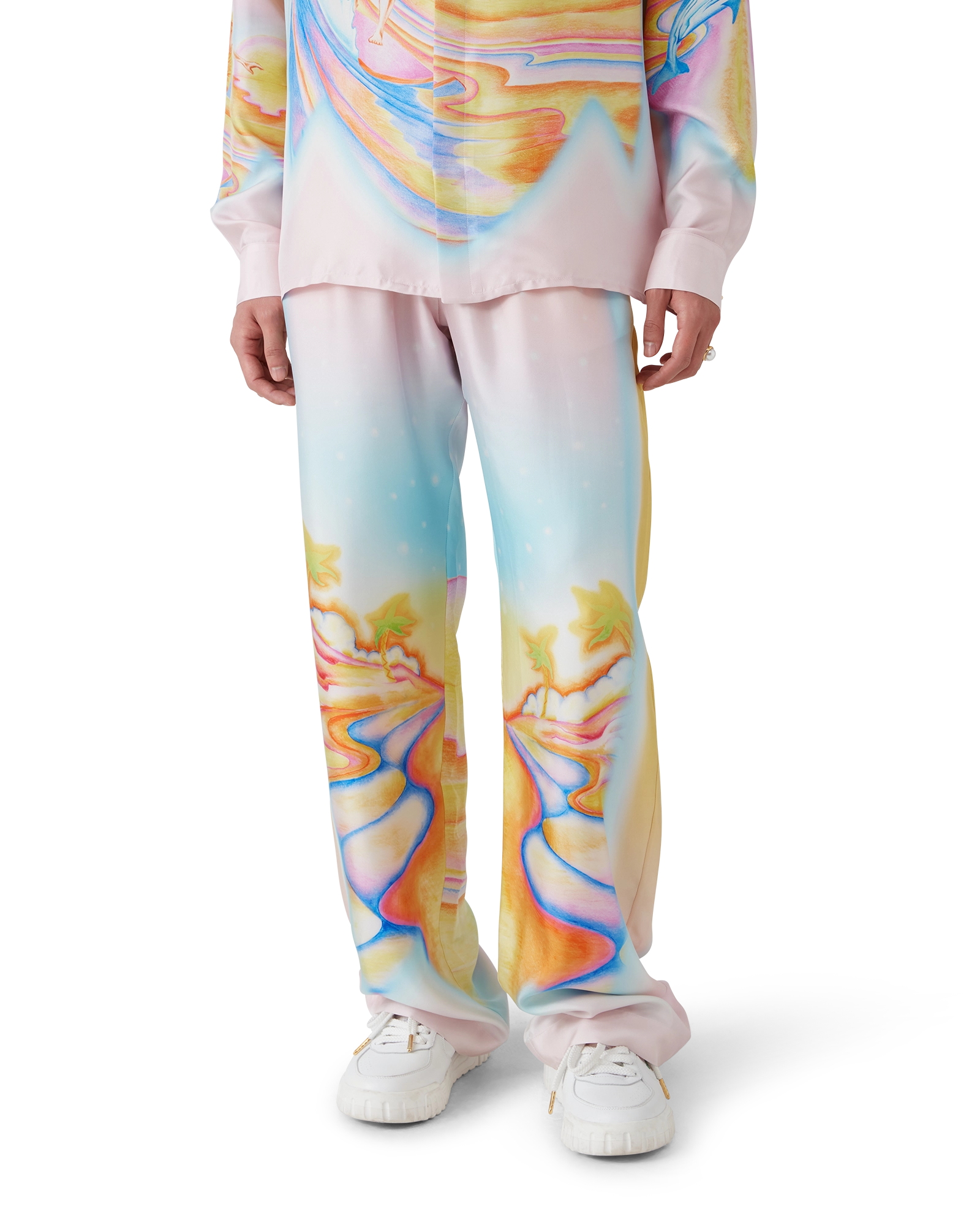Psychedelic Nirvana Silk Trousers