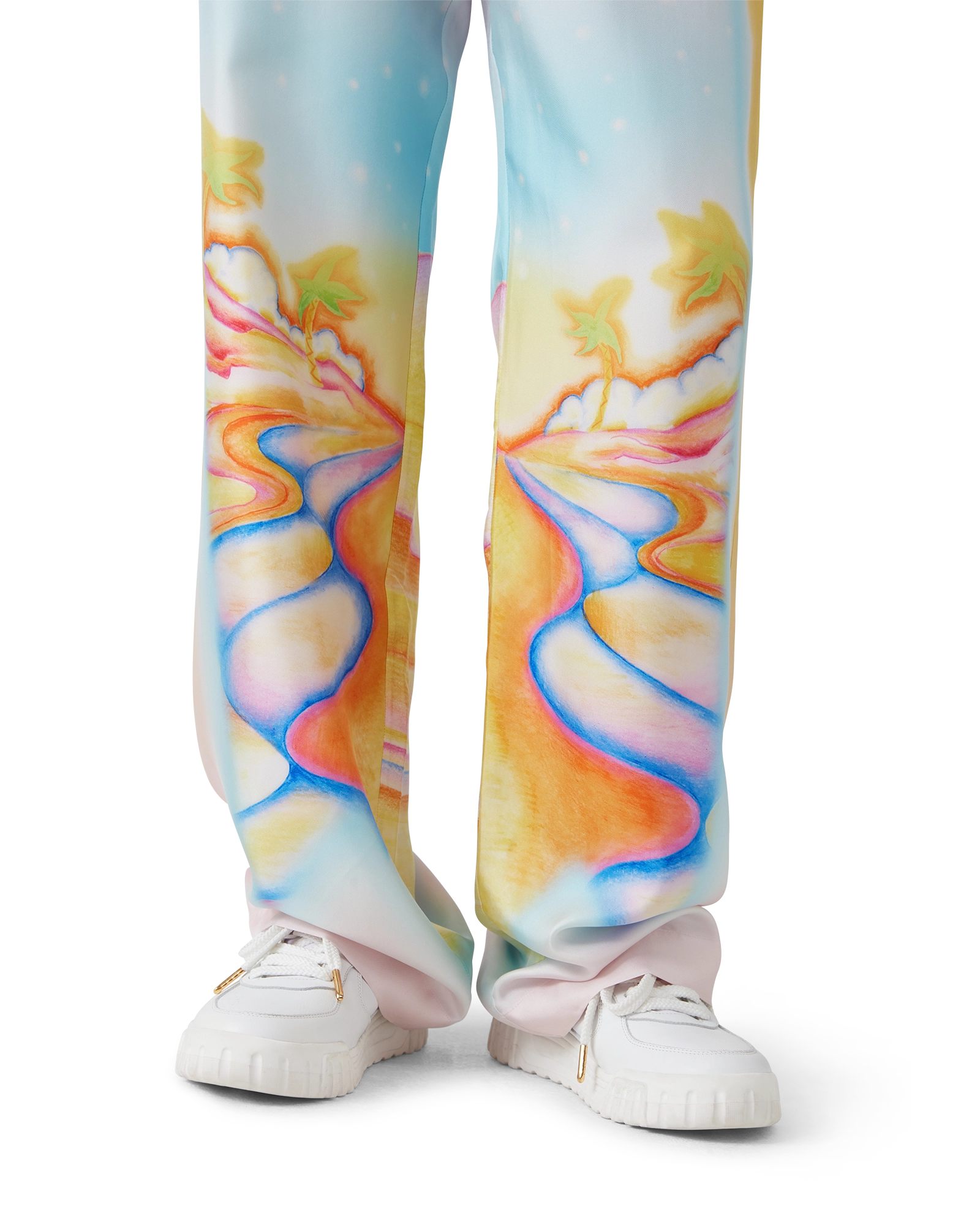 Psychedelic Nirvana Silk Trousers