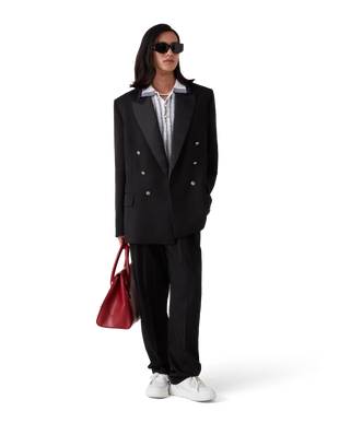 Wool Five Pleat Tailored Trousers