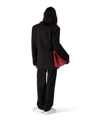 Wool Five Pleat Tailored Trousers