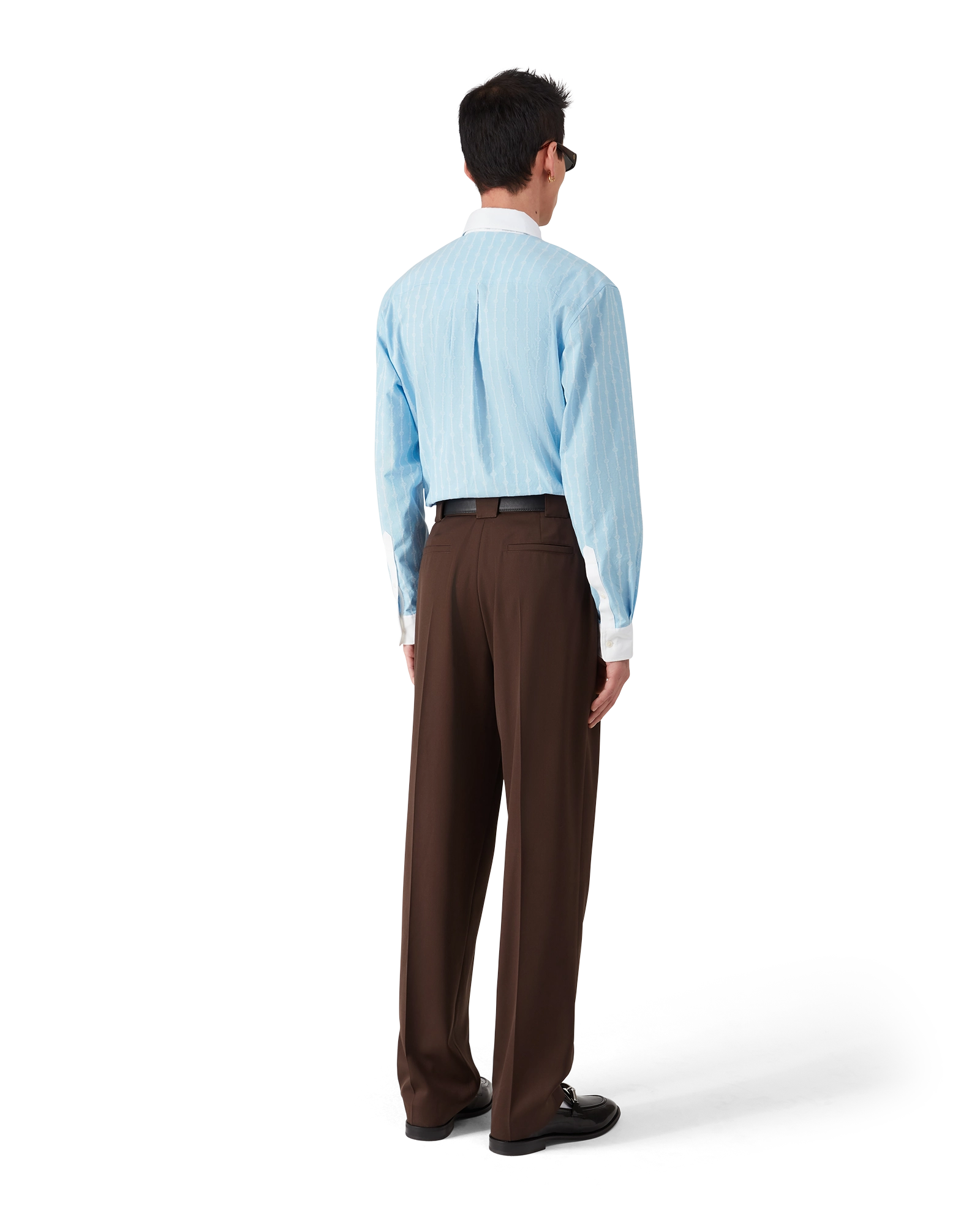 Wool Five Pleat Trousers