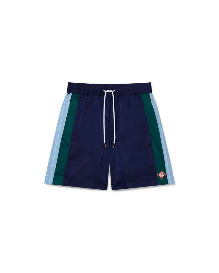 Pinstripe Laurel Track Shorts