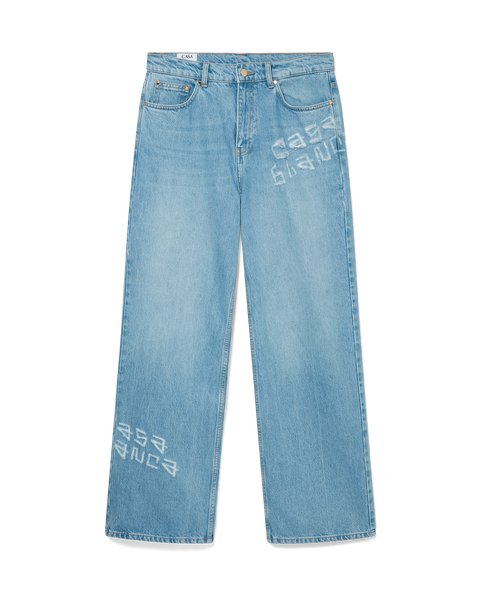 Graffiti Distressed Denim Jeans | Casablanca Paris