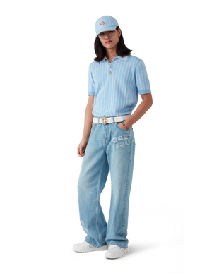 Graffiti Distressed Denim Jeans