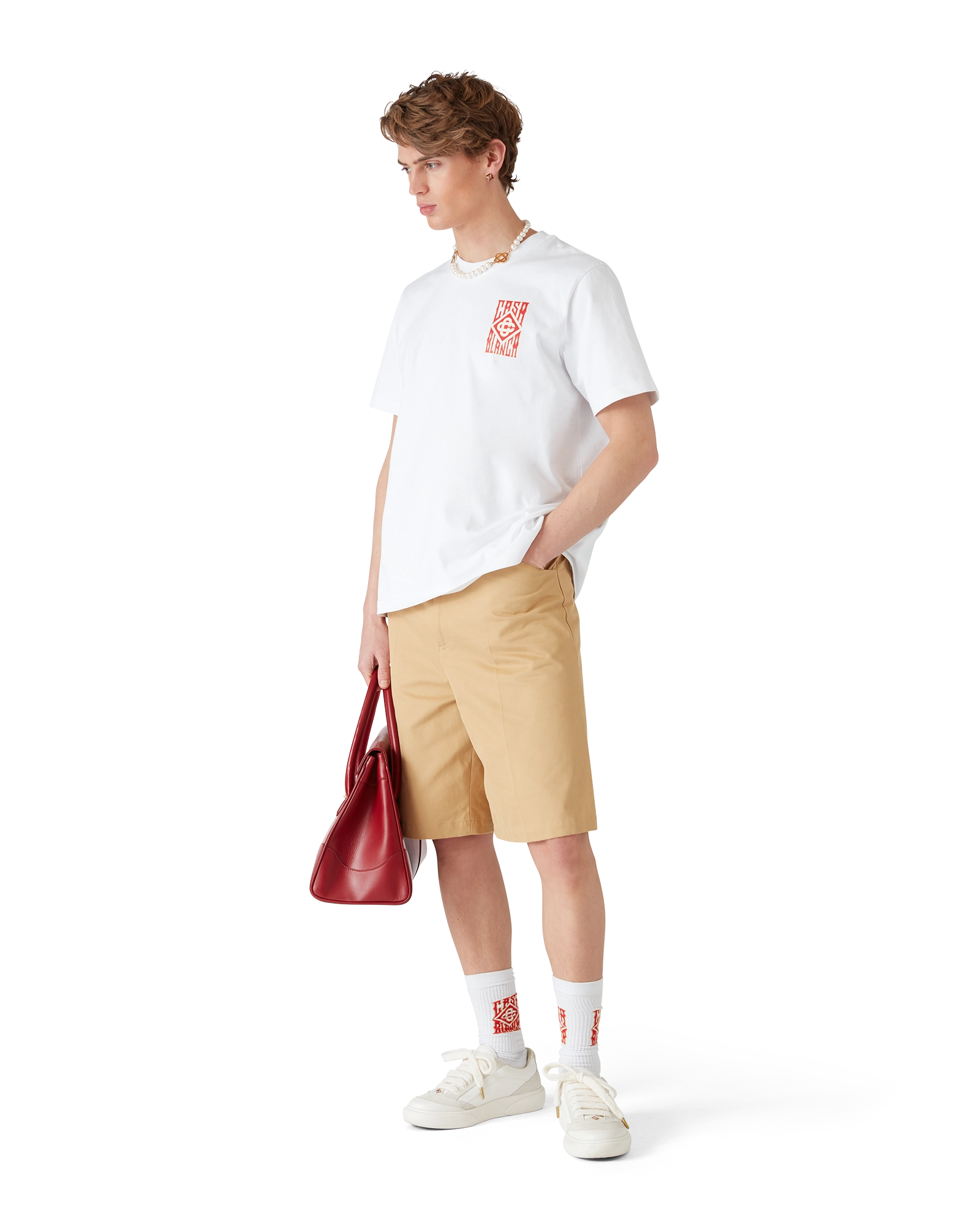 Cotton Pleated Shorts