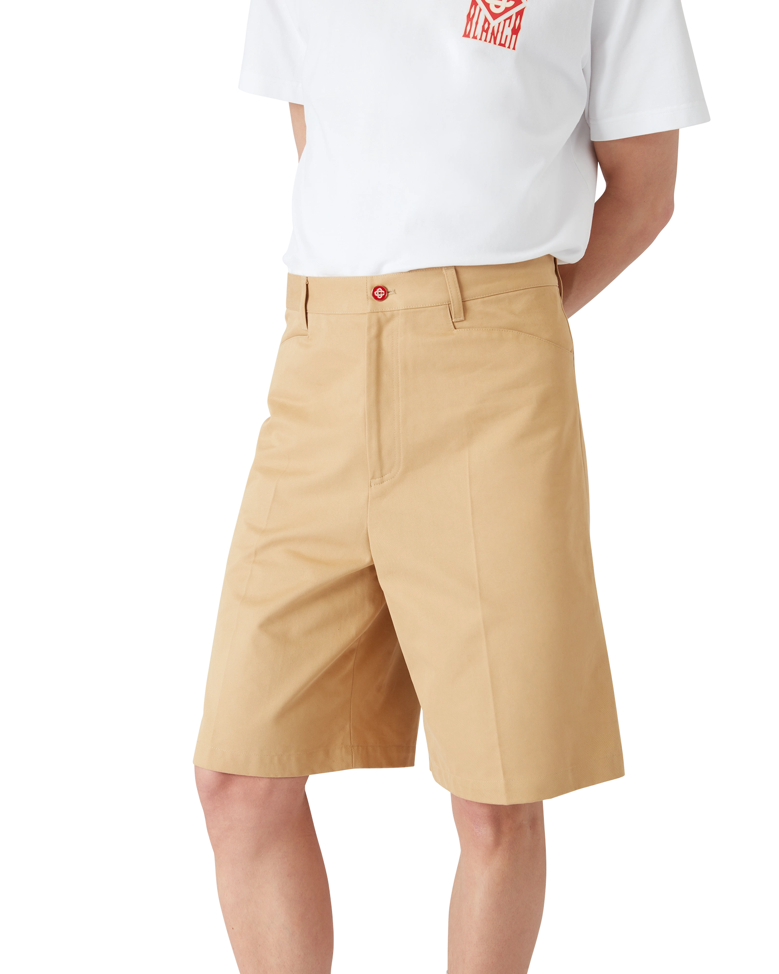 Cotton Pleated Shorts
