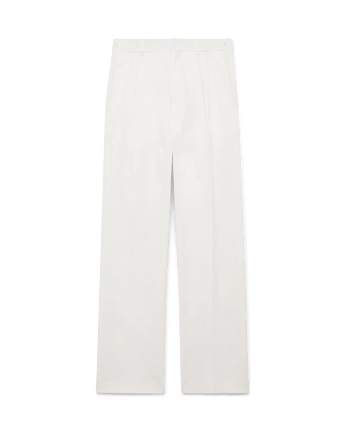 Linen Pleated Trousers