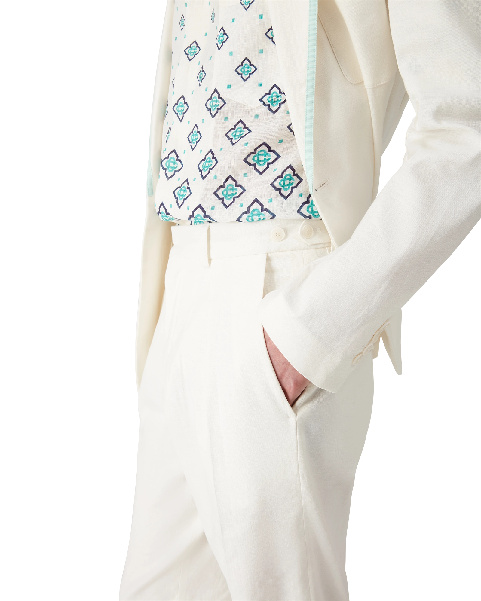 Linen Pleated Trousers