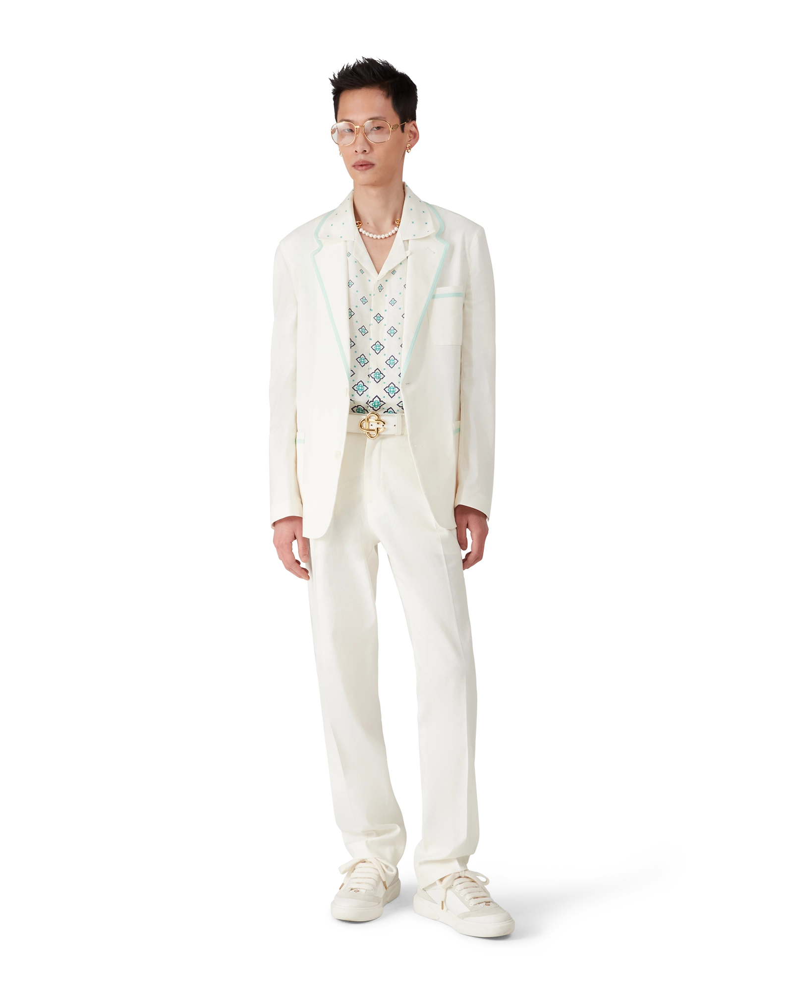 Linen Pleated Trousers