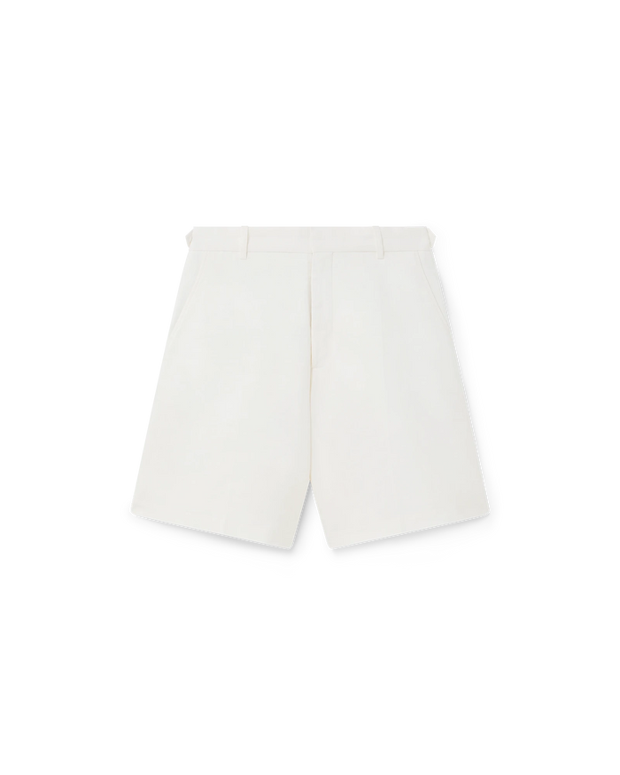 Linen Pleated Shorts