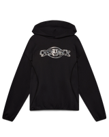 Oversized Panelled Hooded Sweatshirt