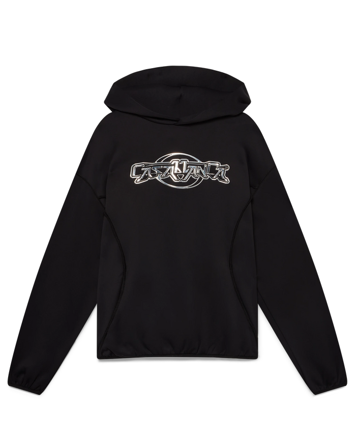 Oversized Panelled Hooded Sweatshirt