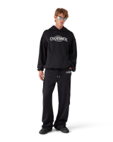 Oversized Panelled Hooded Sweatshirt