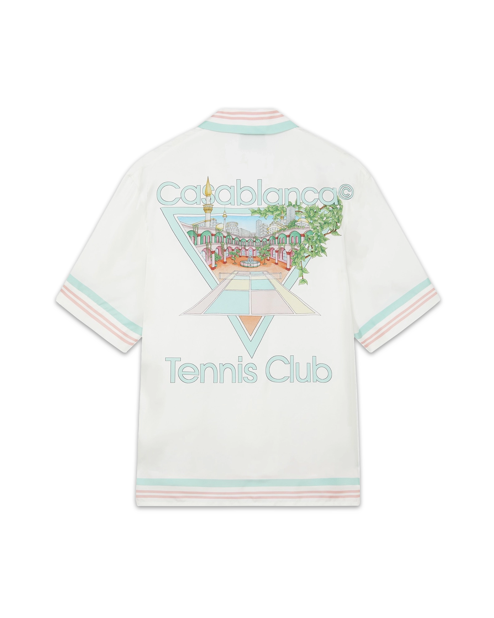 Tennis Club Icon Short Sleeve Silk Shirt