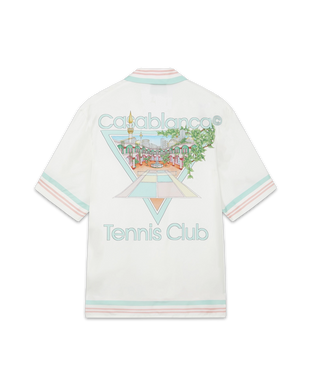 Tennis Club Icon Short Sleeve Silk Shirt