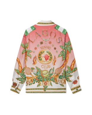 Lagos Tennis Club Long Sleeve Silk Shirt