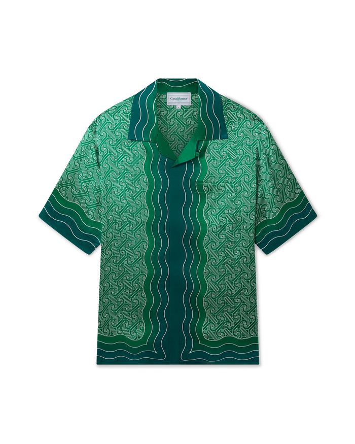 Column Monogram Silk Shirt | Casablanca Paris