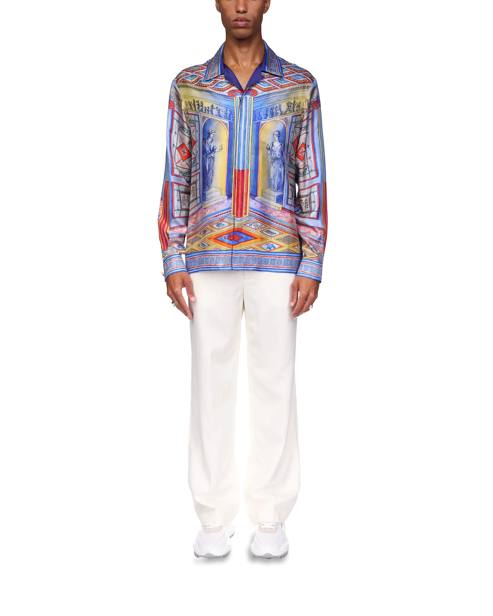 Le Temple Long Sleeve Silk Shirt