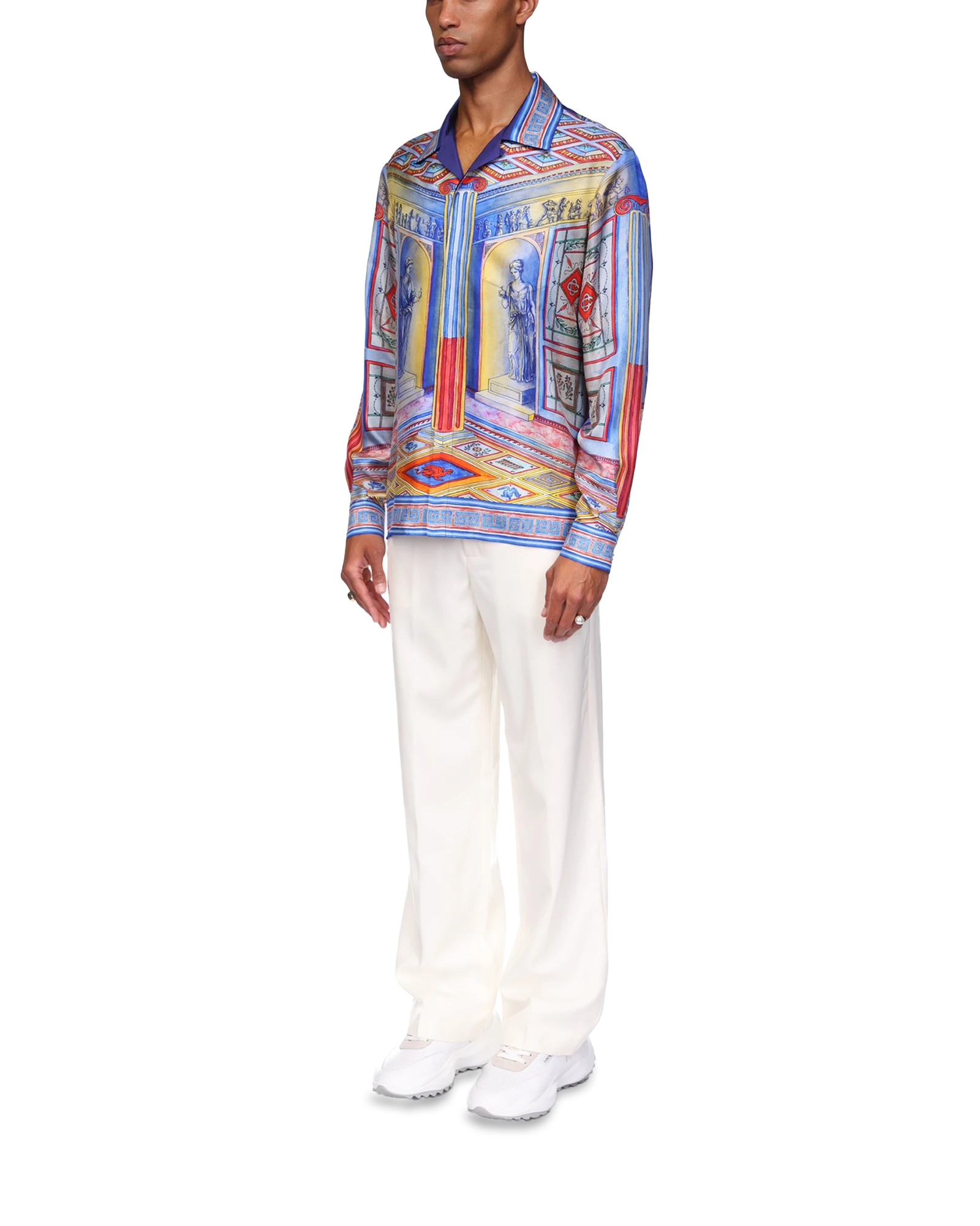 Le Temple Long Sleeve Silk Shirt