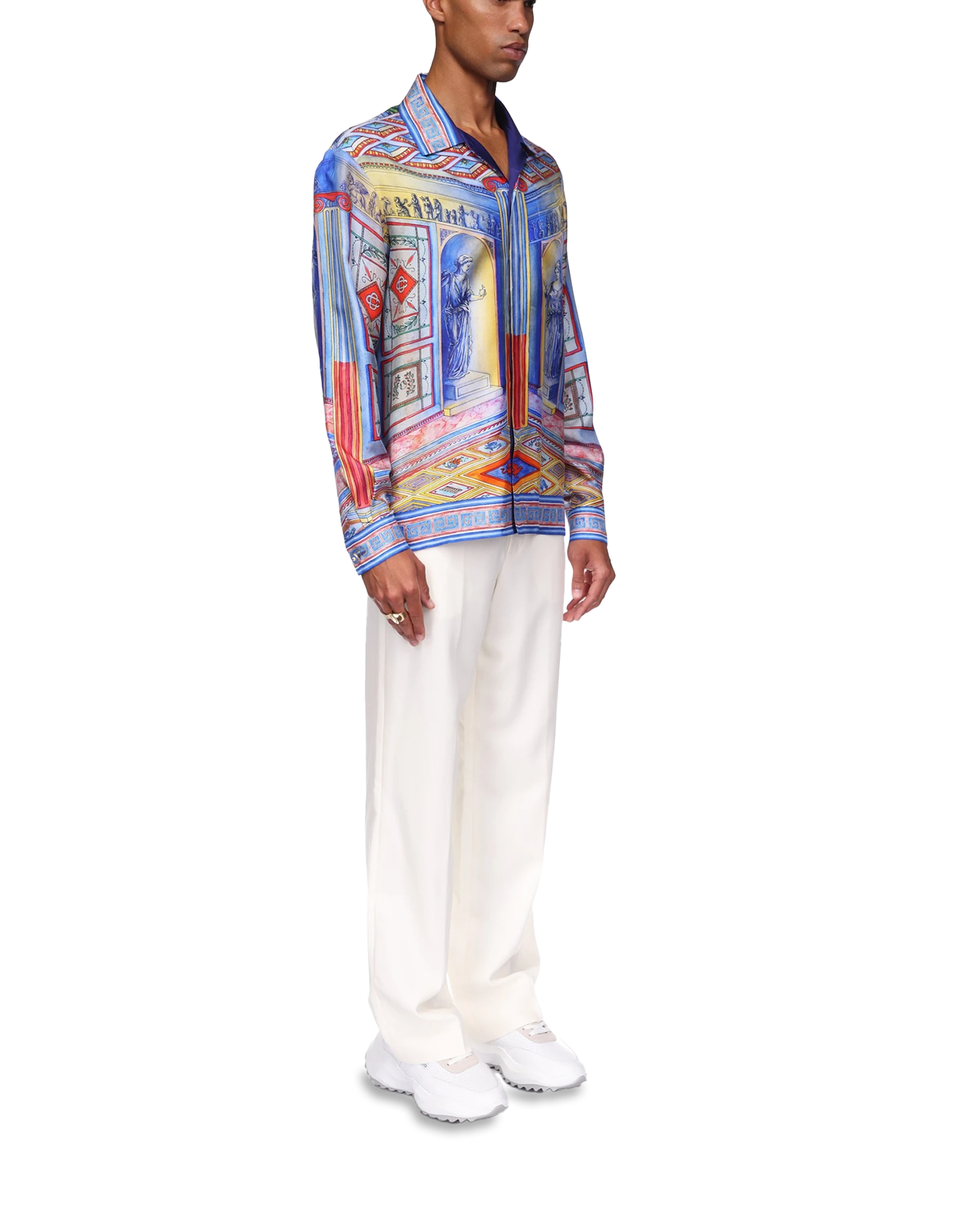 Le Temple Long Sleeve Silk Shirt