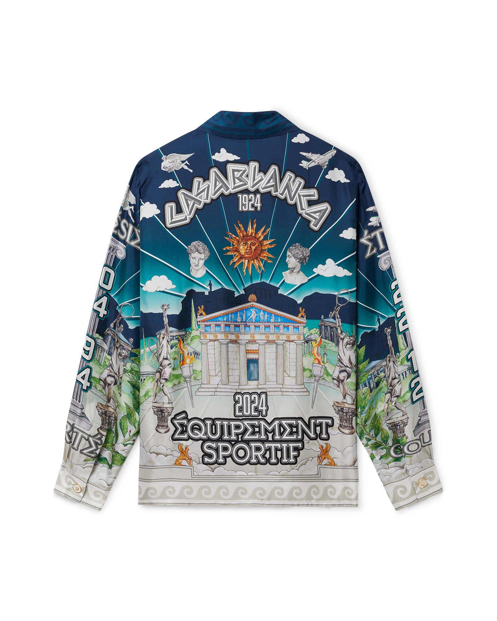 Le Temple Du Sport Long Sleeve Silk Shirt