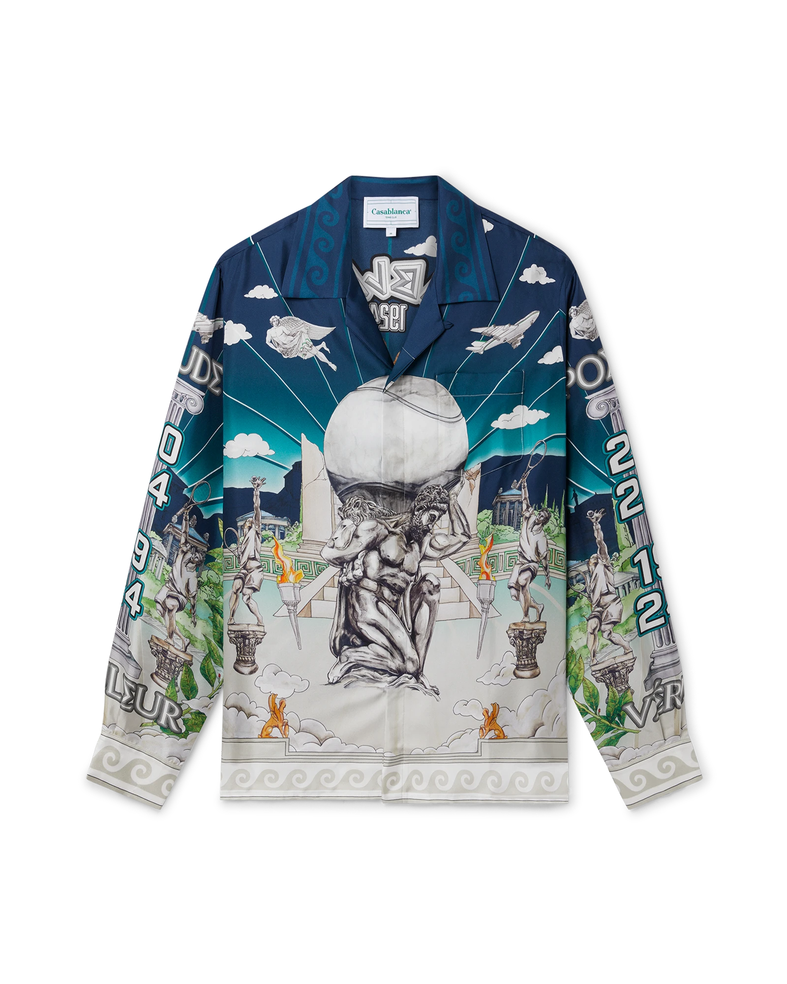 Le Temple Du Sport Long Sleeve Silk Shirt