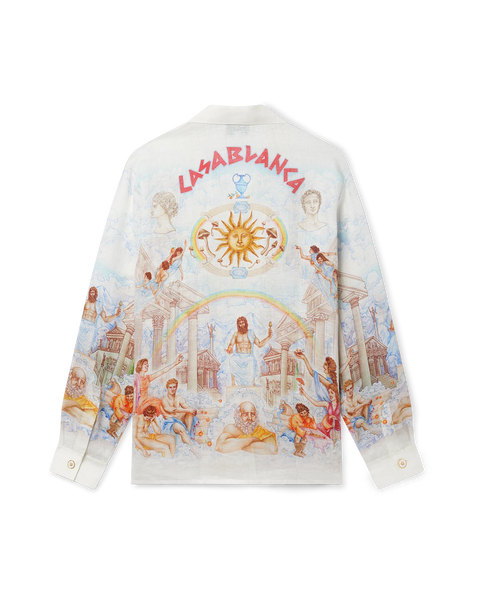Le Temple Du Savoir Linen Shirt | Casablanca Paris
