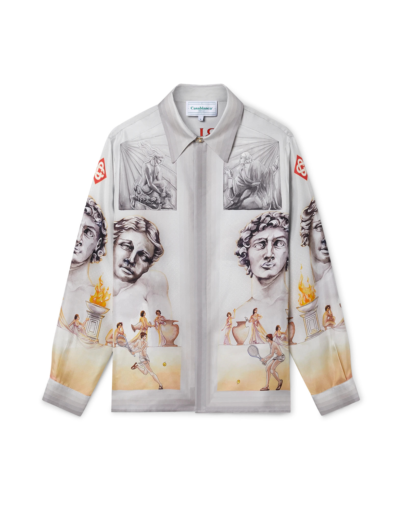 Le Theatre Long Sleeve Silk Shirt