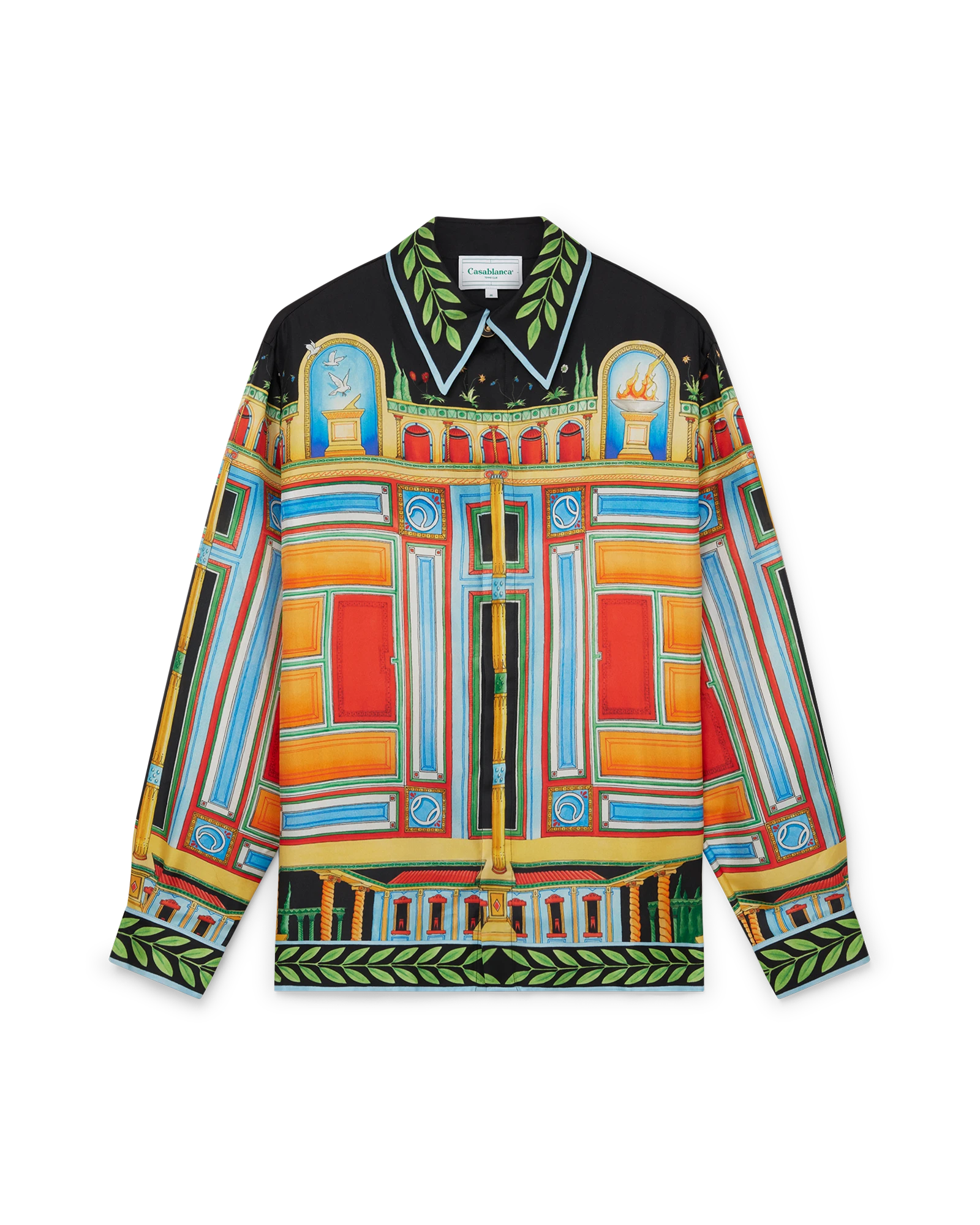 Le Palais En Fleur Long Sleeve Silk Shirt