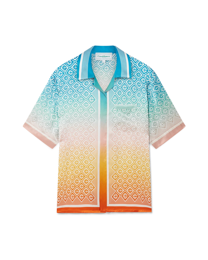 Gradient Monogram Silk Shirt