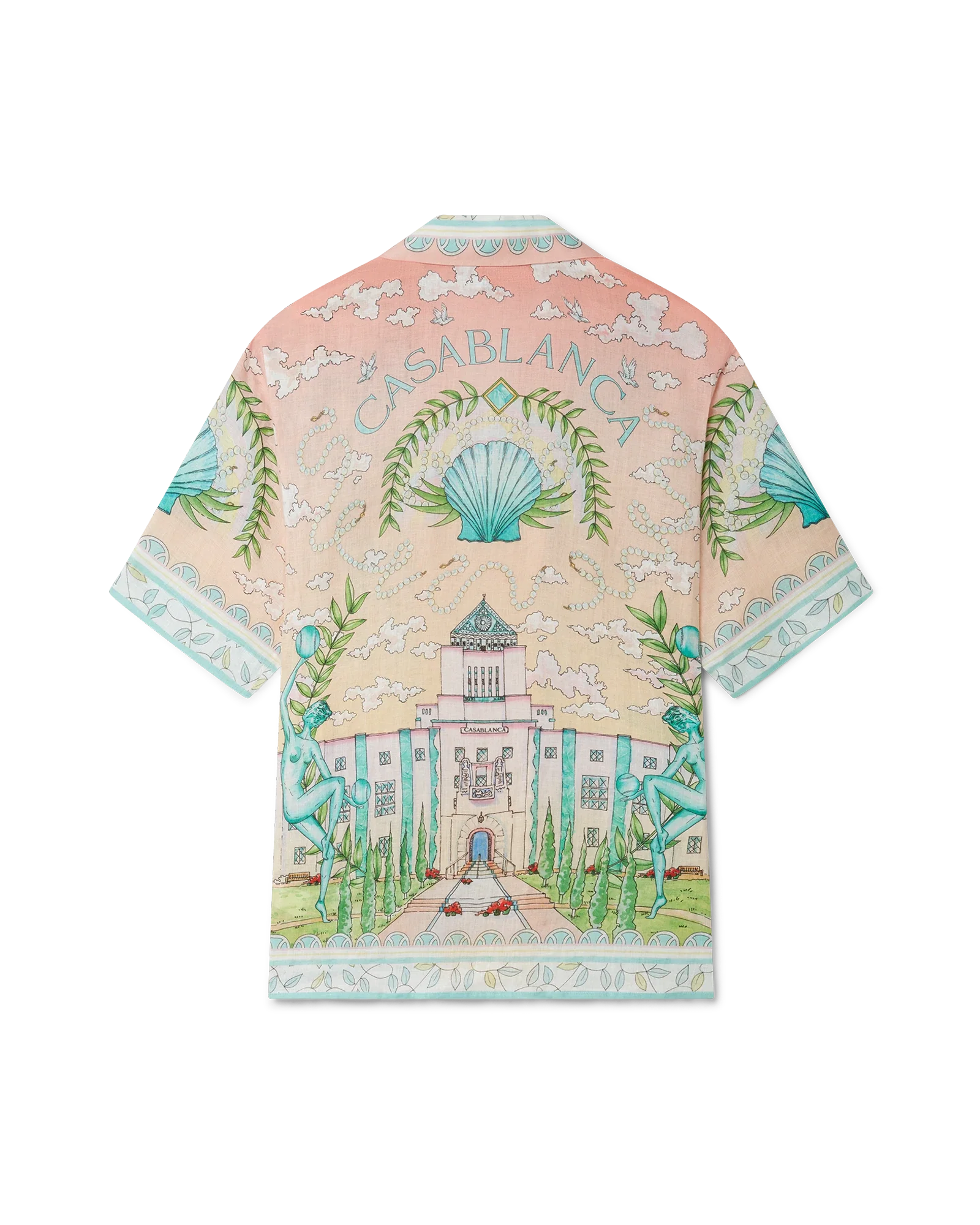 Vase Short Sleeve Linen Shirt