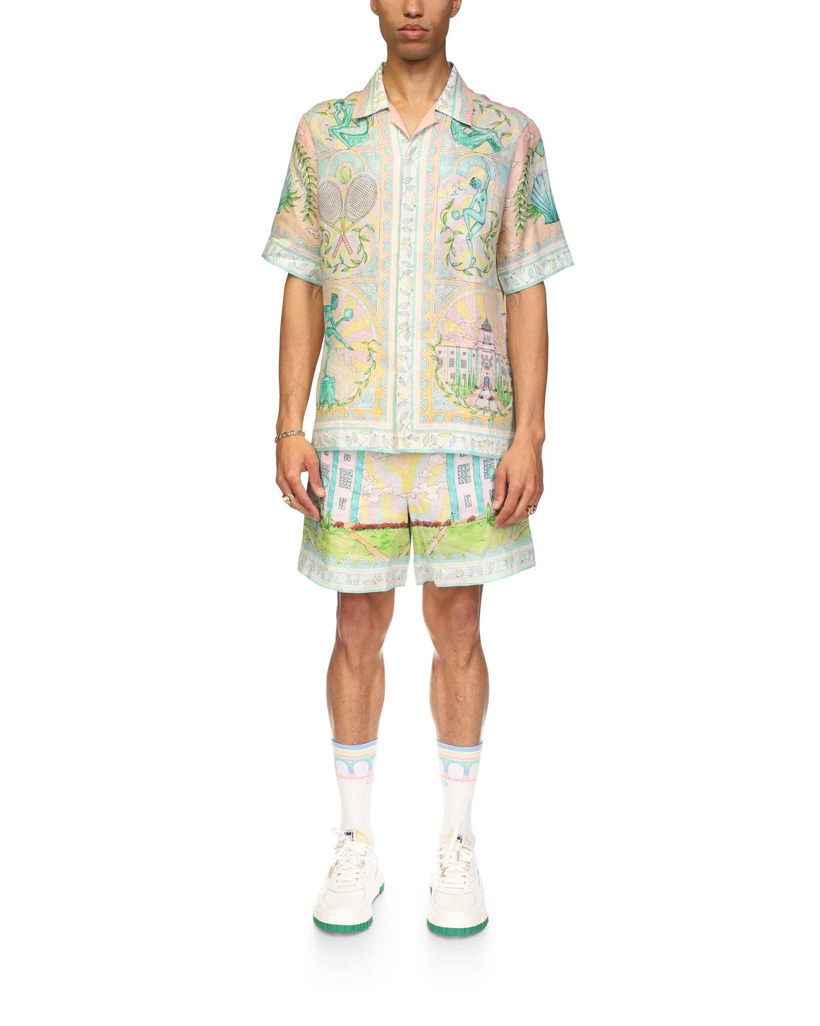 Vase Short Sleeve Linen Shirt
