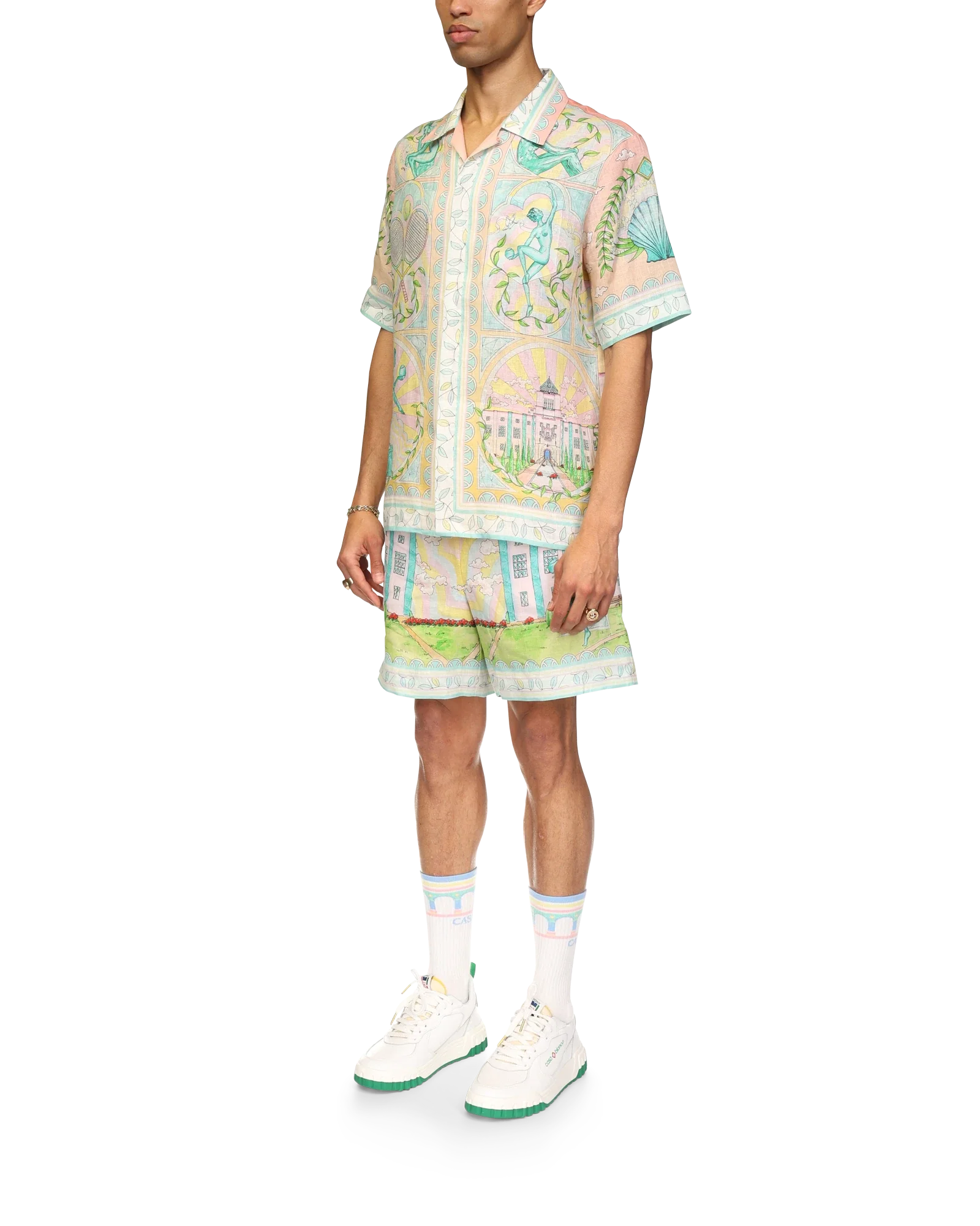 Vase Short Sleeve Linen Shirt