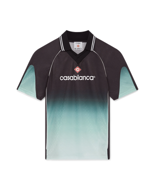 Gradient Monogram Jacquard Short Sleeve Football Shirt