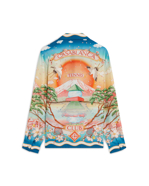 Tennis Club Long Sleeve Silk Shirt – Casablanca